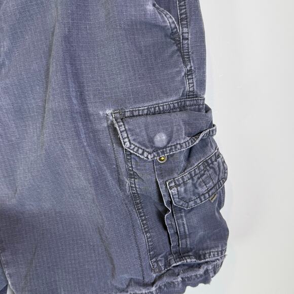 Vintage Y2K Eddie Bauer gray Cargo Shorts Ripstop Rugged Men's 38 - Picture 2 of 8